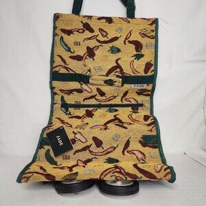 NWT Jade Luggage Chili Peppers Rolling Foldable Carry-on Bag Wheels